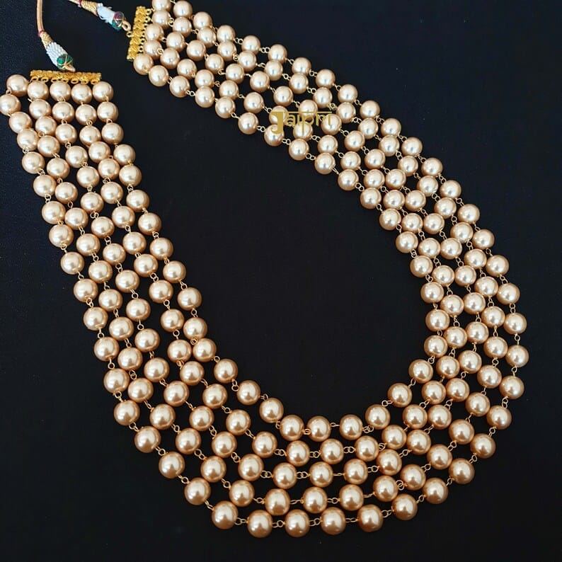 Golden Pearl Groom Mala