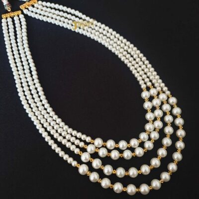 White Pearl Groom Mala