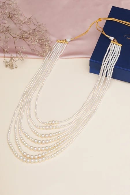 White Pearl Groom Mala
