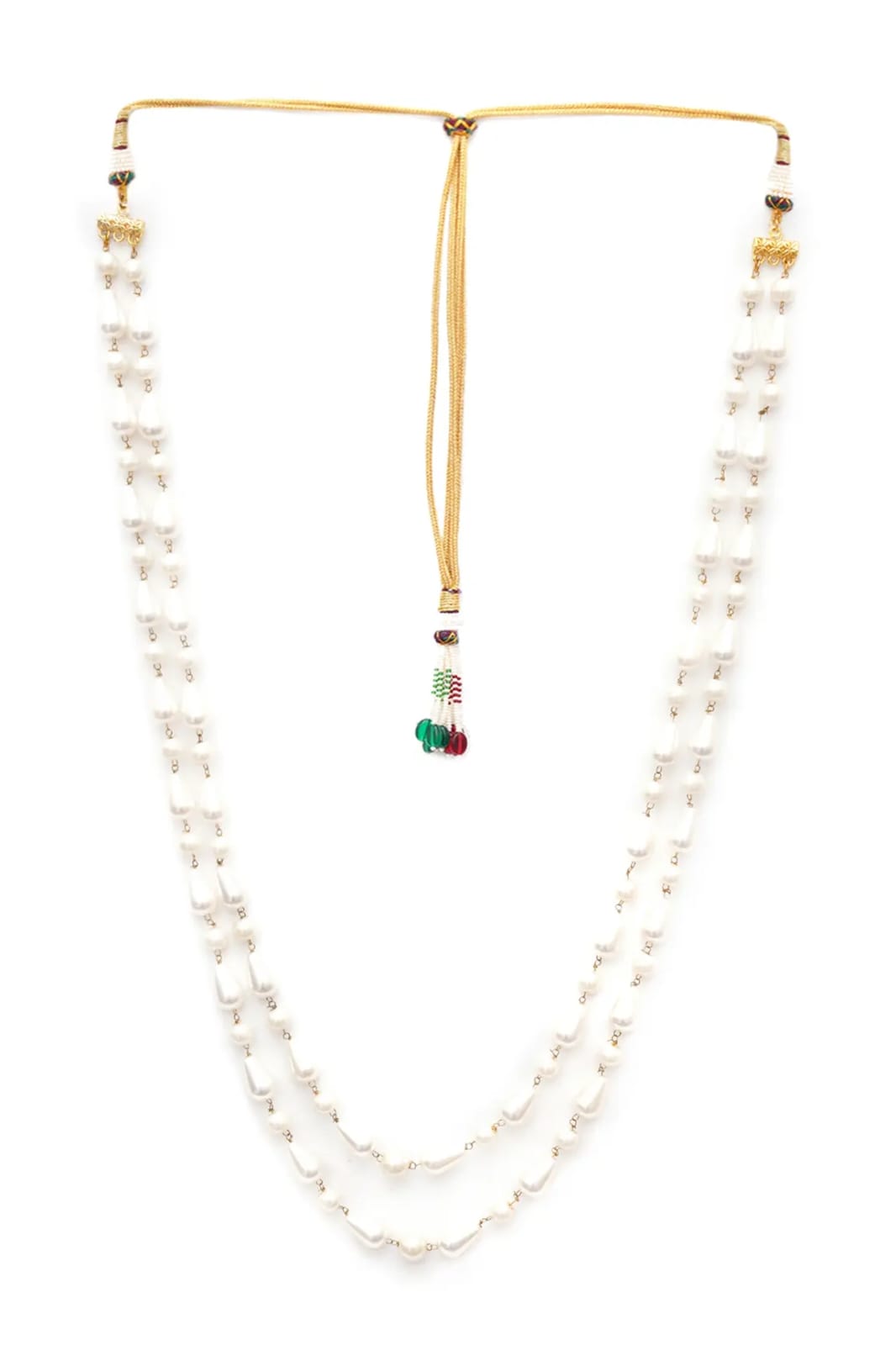 White Dual Shaped Necklace - Image 3