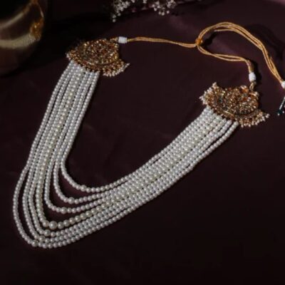 Kundan & Pearl Groom Necklace