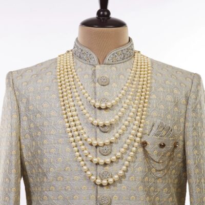 Layered Ivory White Pearl Mala