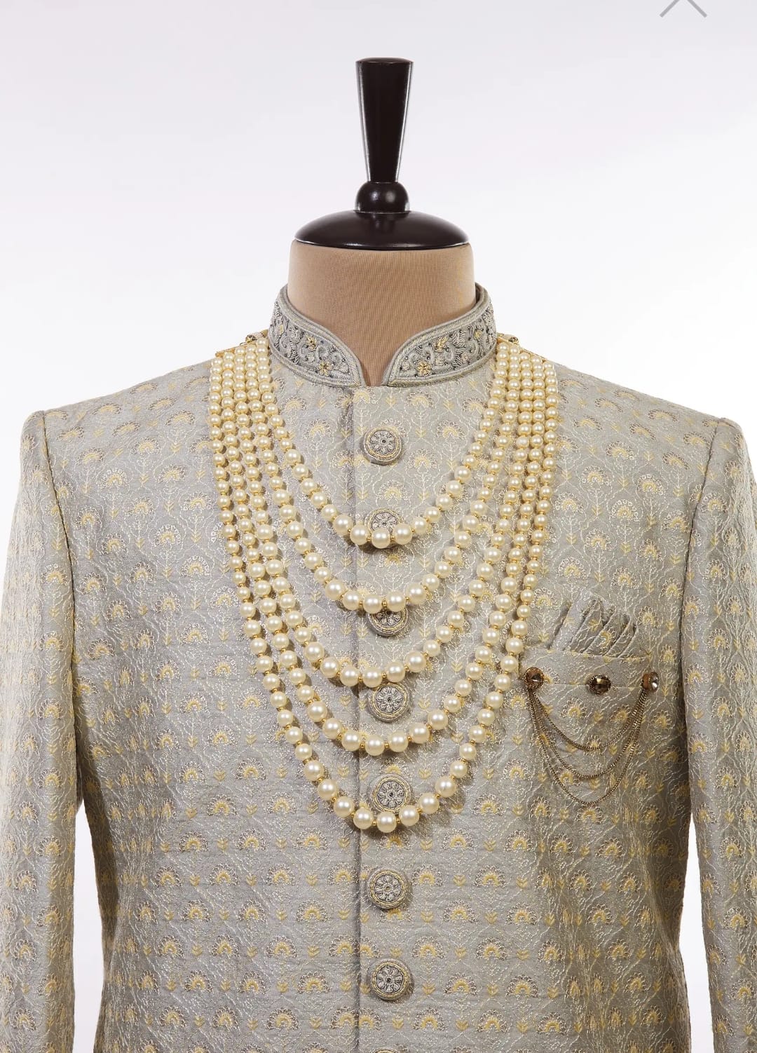 Layered Ivory White Pearl Mala