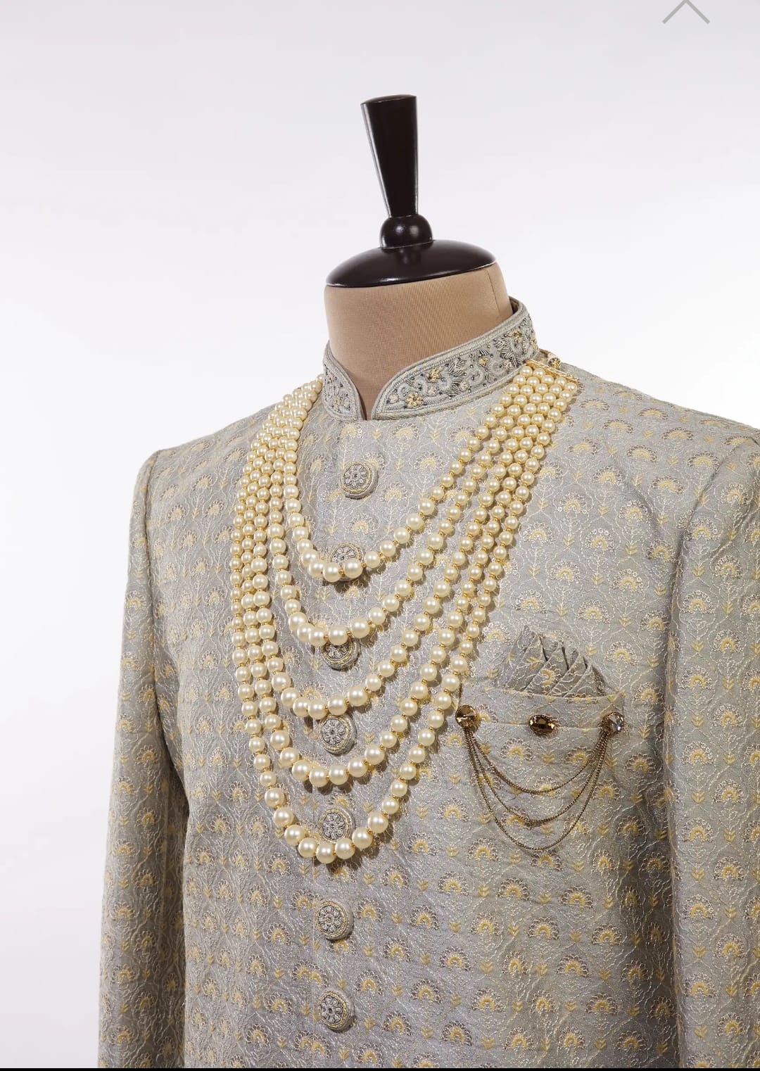 Layered Ivory White Pearl Mala - Image 2