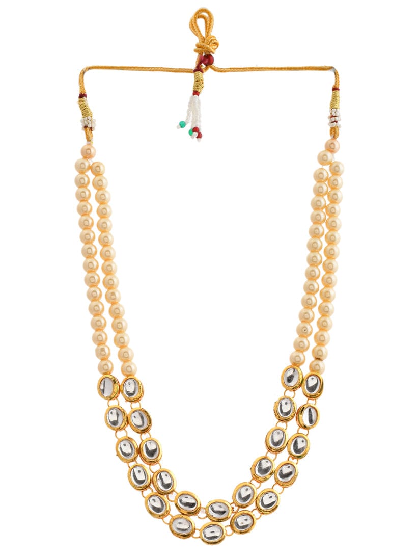 Kundan Pearl Necklace - Image 3