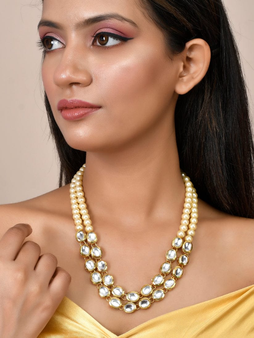 Kundan Pearl Necklace - Image 2