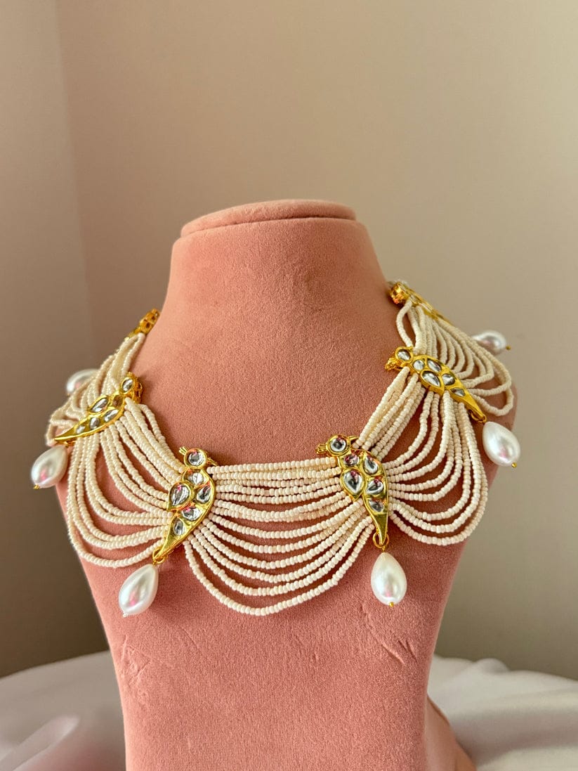 Kundan Pearl Necklace - Image 4