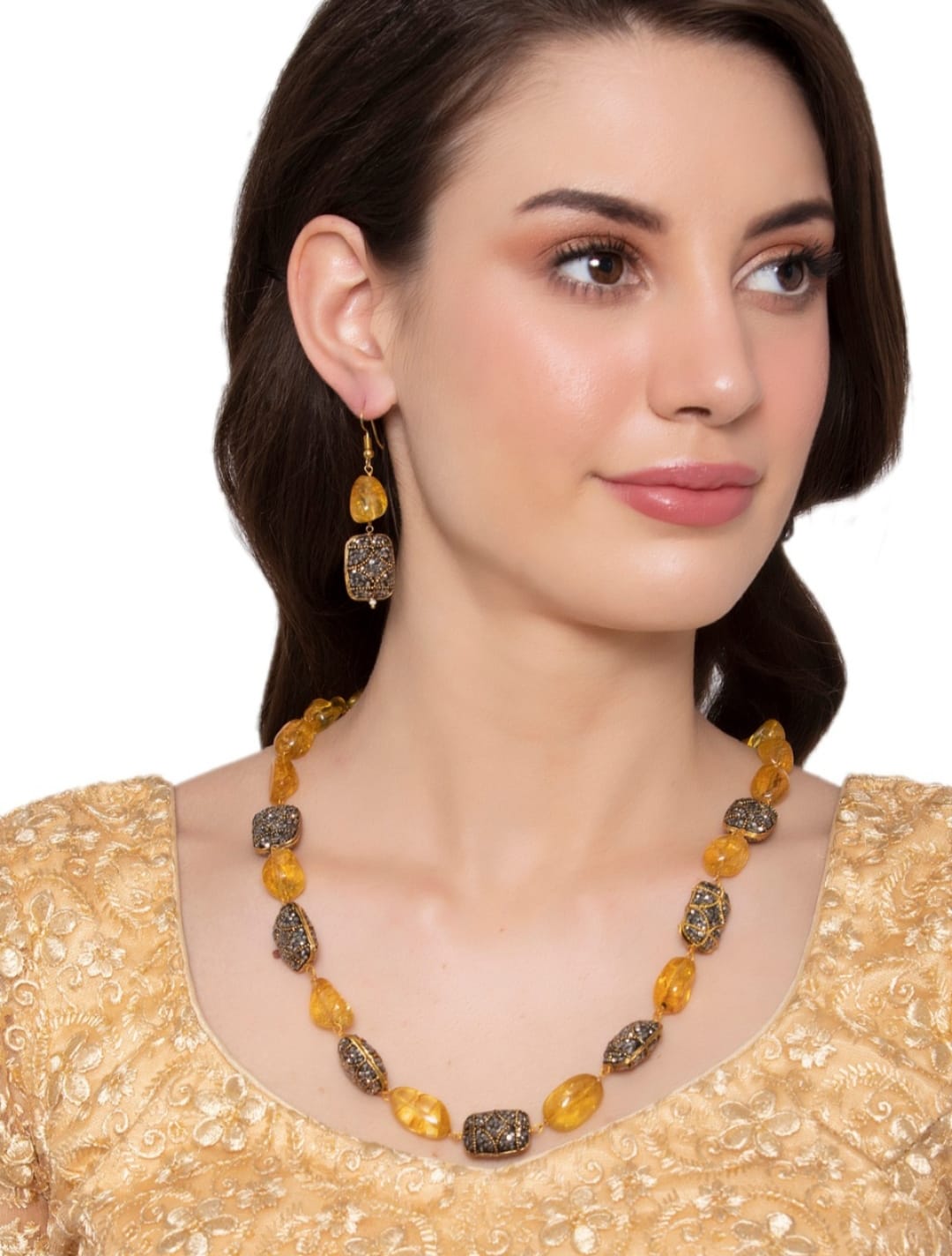 Multi Beads Necklace Set - Image 2