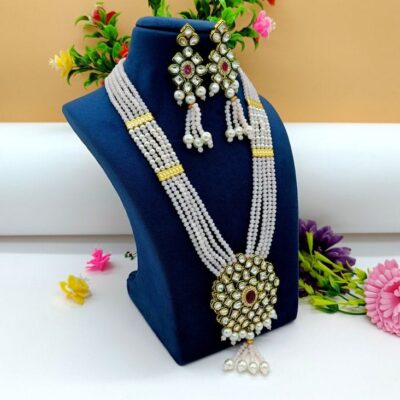 Bollywood Inspire Kundan Polki Necklace Set