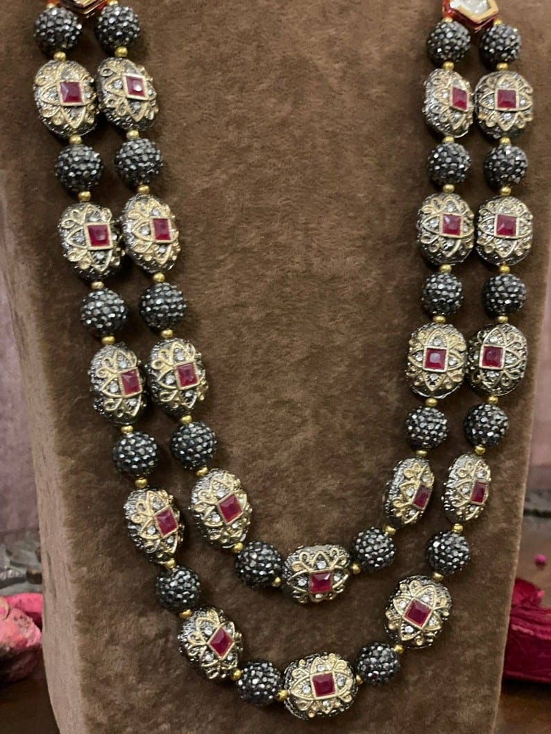 Victorian Pendant With Ruby Beads - Image 2
