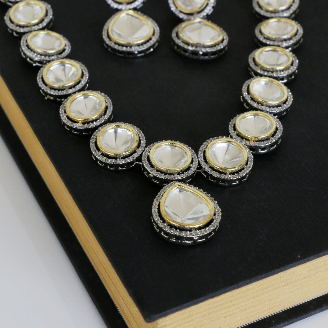 Polki Stone Work Neckpiece - Image 2
