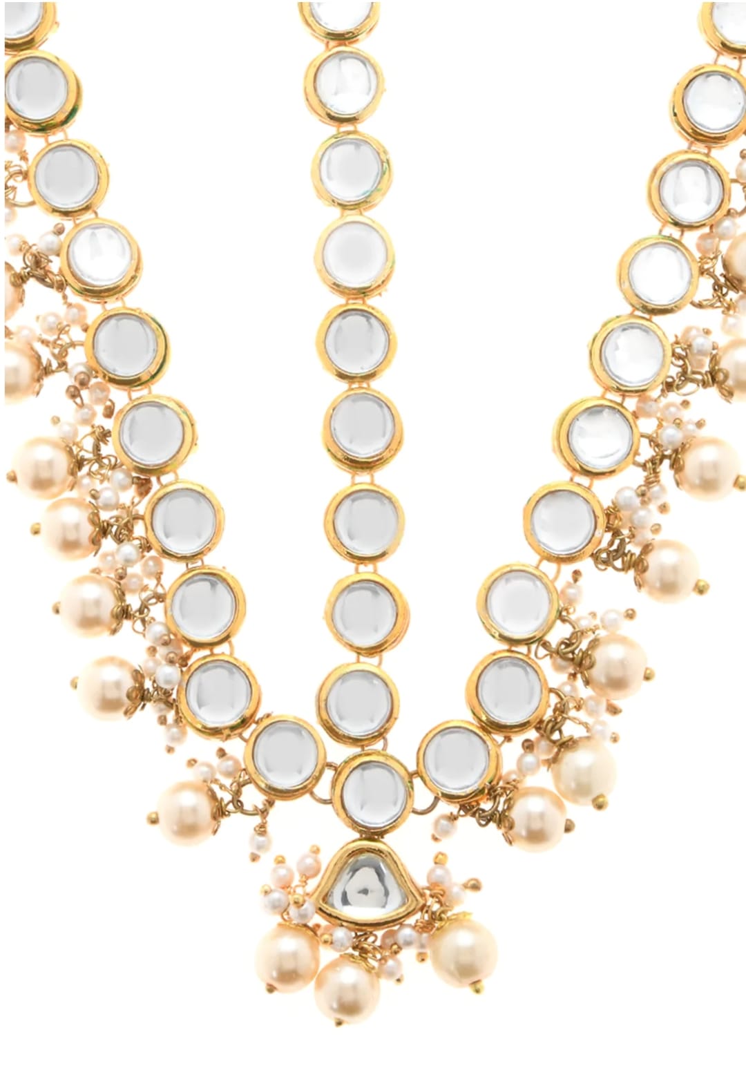 Kundan Gold Tone With Shell Pearls Maathapatti - Image 5