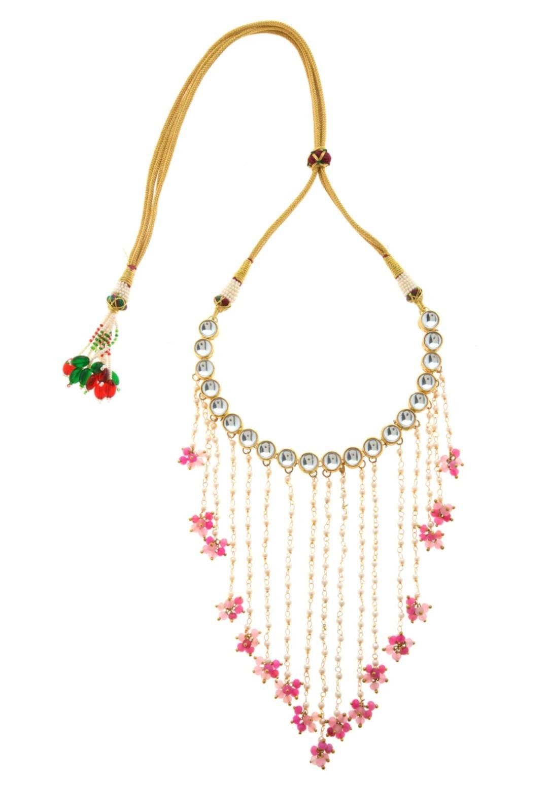 Indian flower Choker, Indian Jewelry, Bollywood Jewelry, Pakistani Jewelry, Indian Wedding Necklace, Bridal Choker, Kundan Necklace, Choker - Image 3