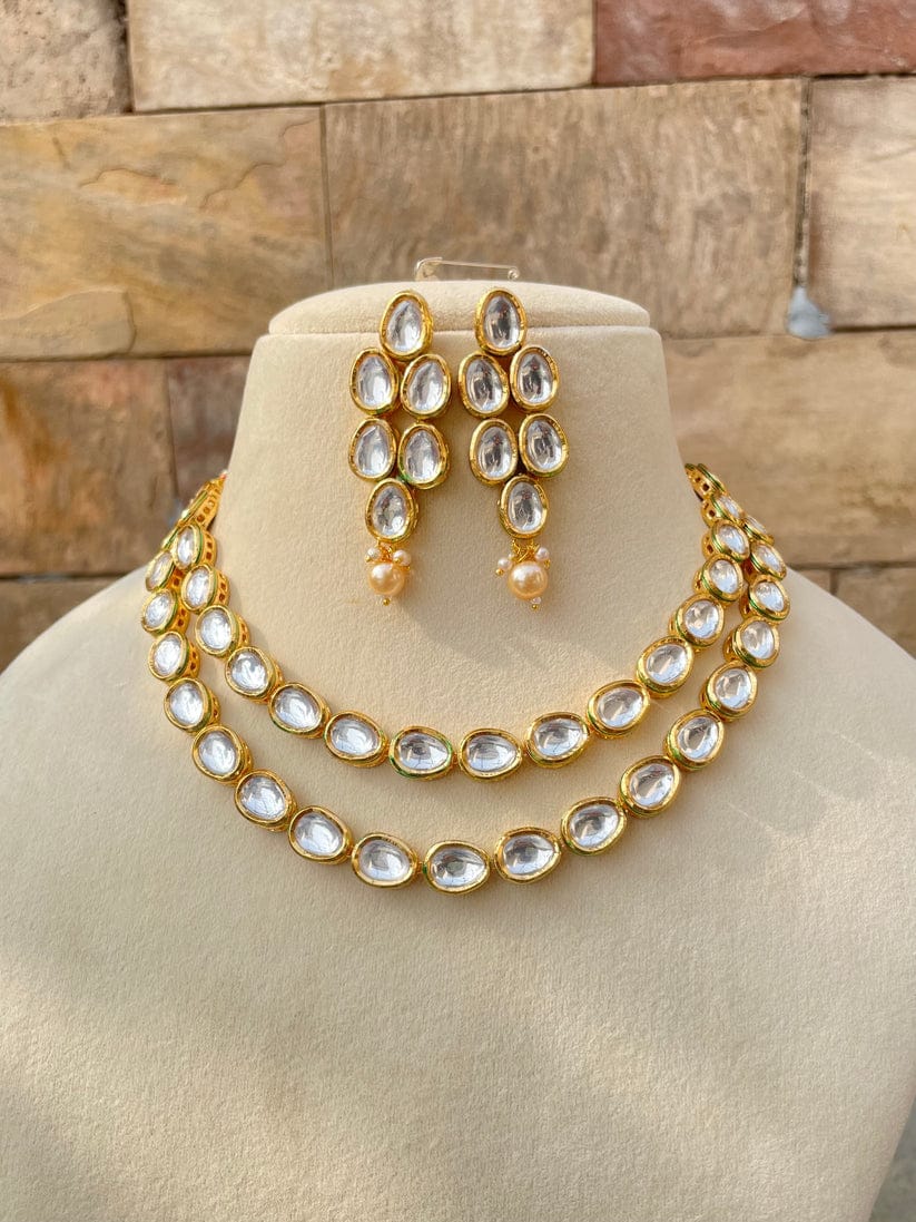 Kundan Dabble Line Necklace