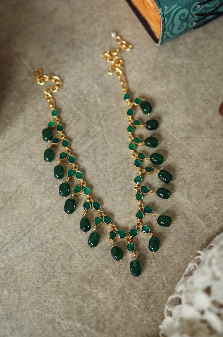 Green Kundan Necklace