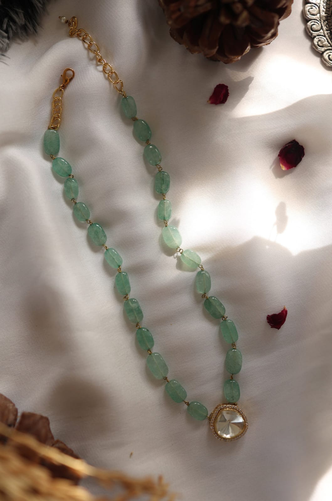 Polki Turquoise Necklace