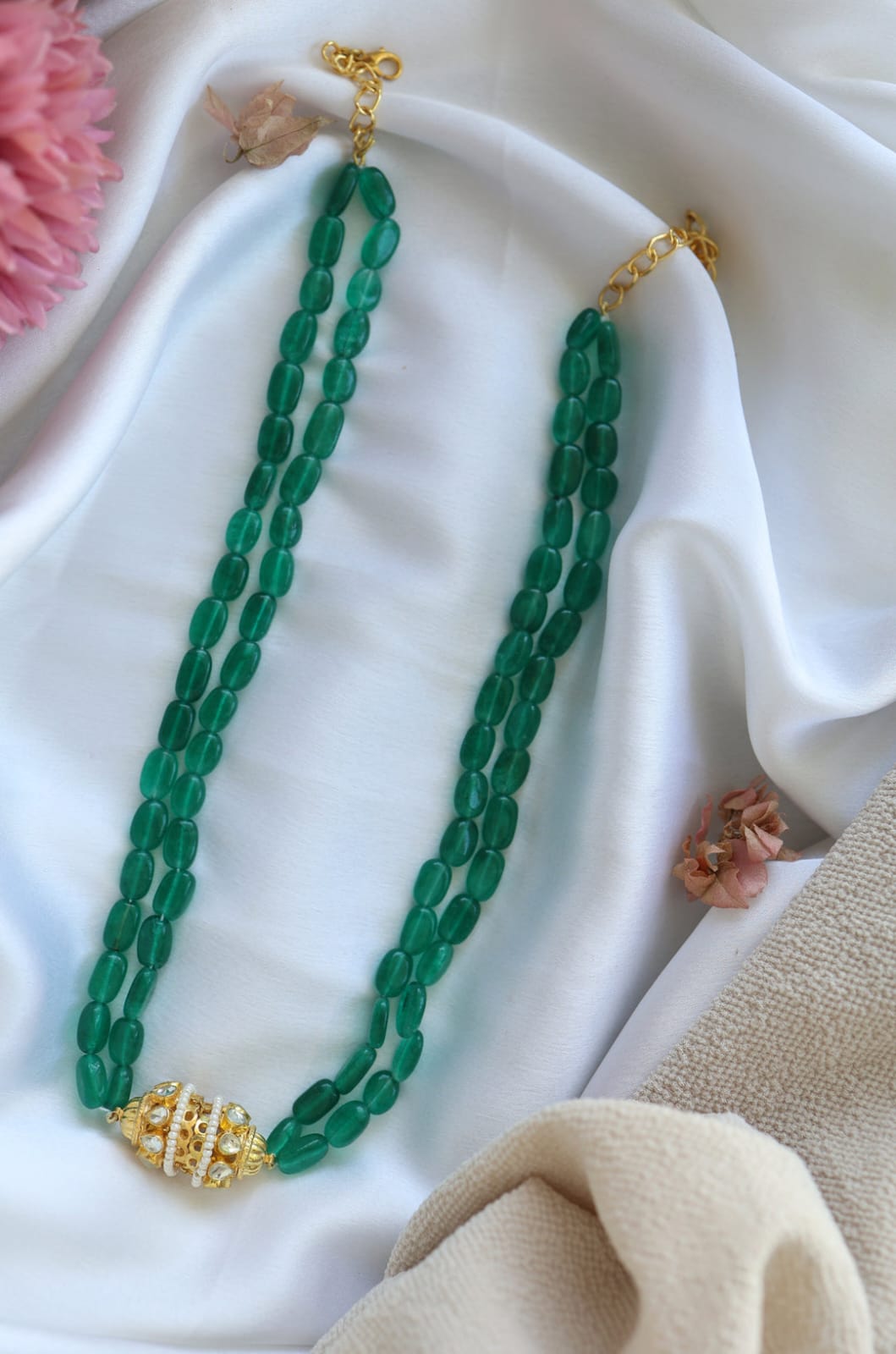 Green Kundan Necklace