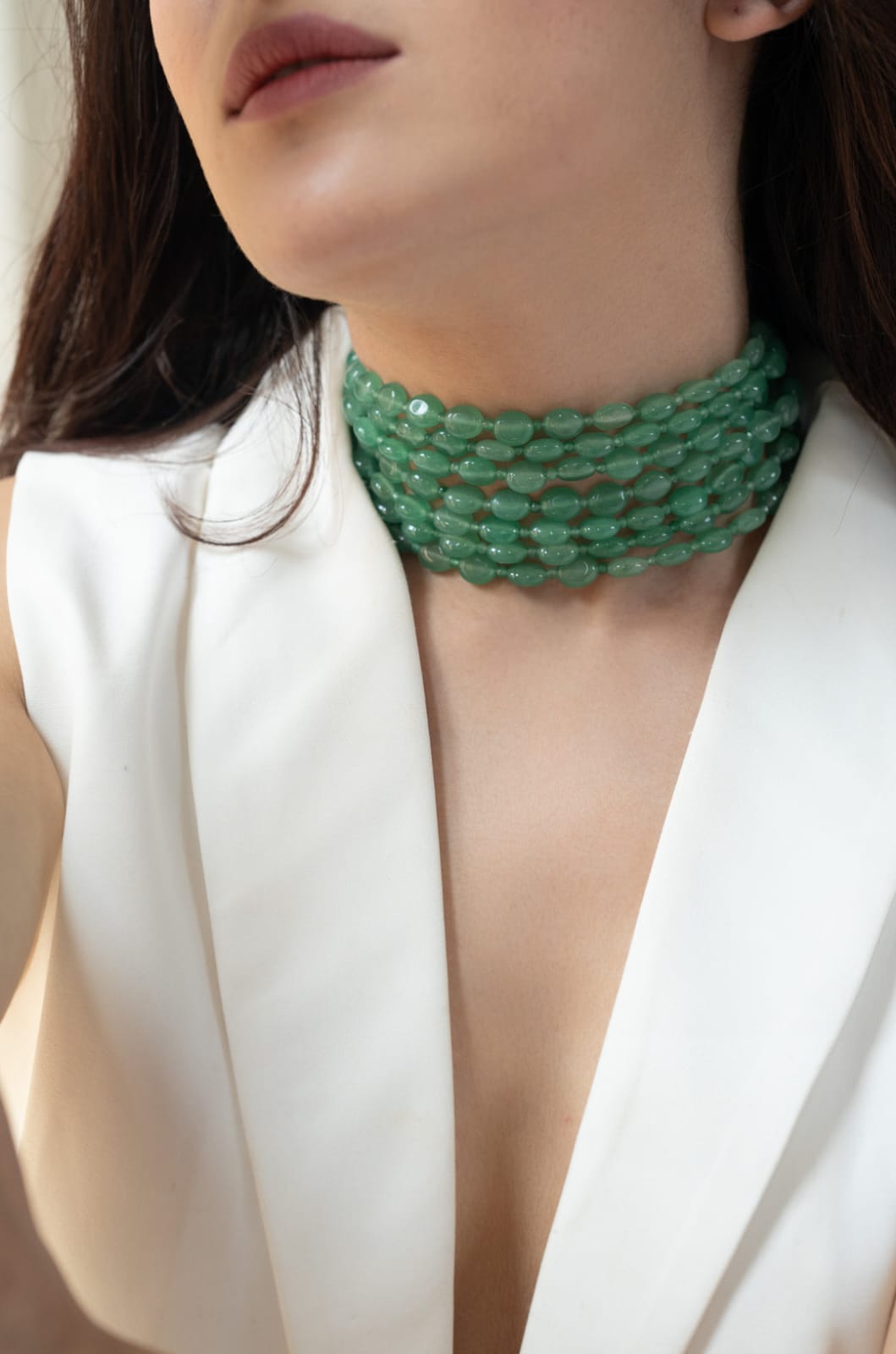 Green Beaded Choker - Image 3