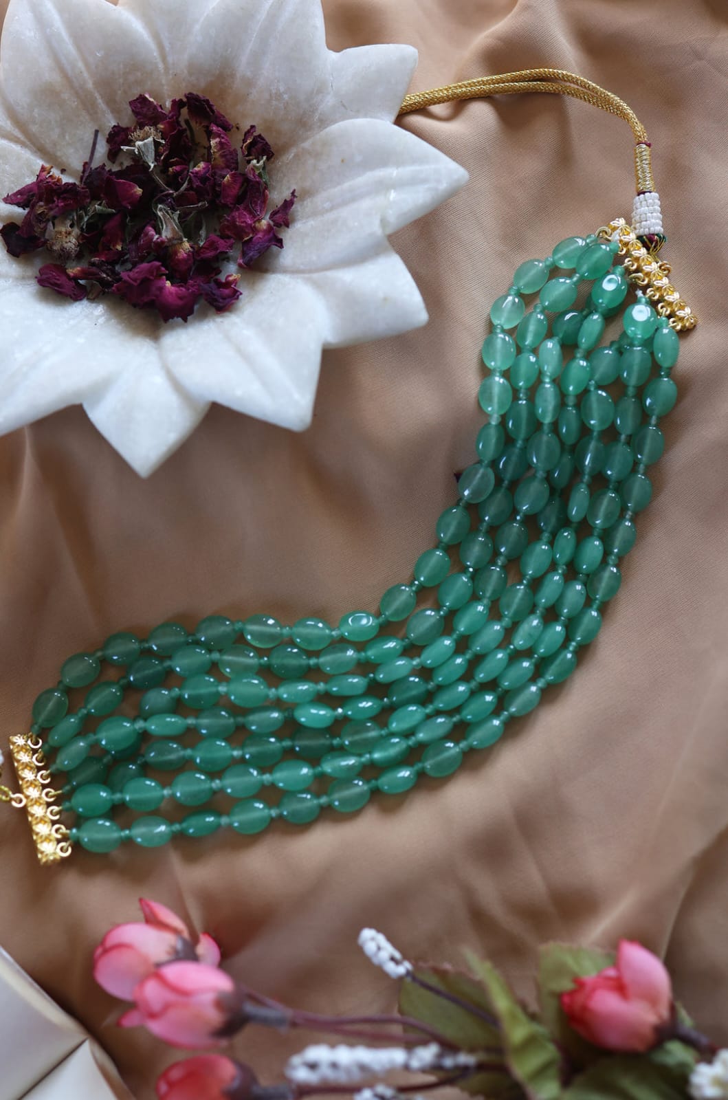 Green Beaded Choker - Image 4