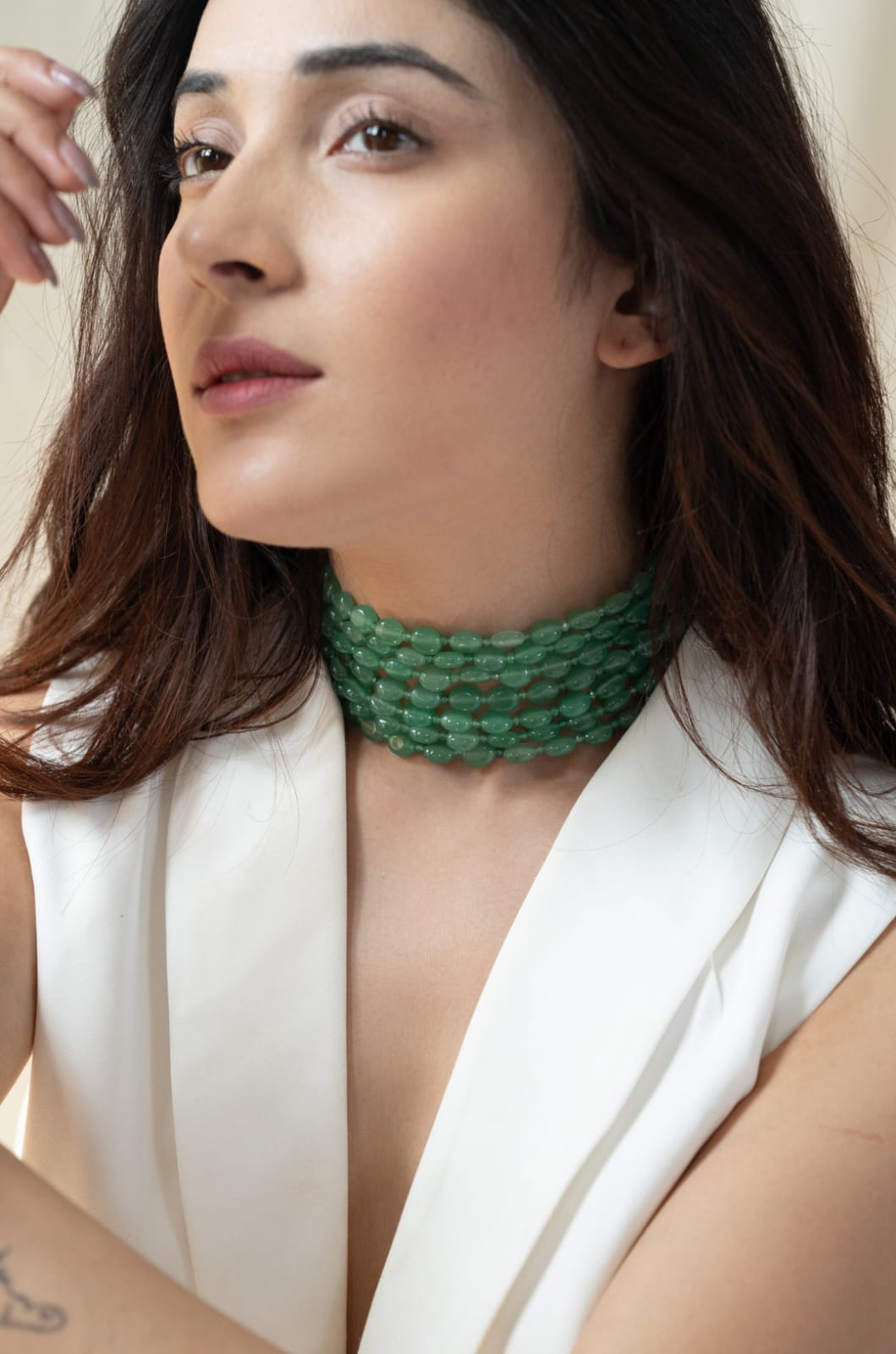 Green Beaded Choker - Image 5