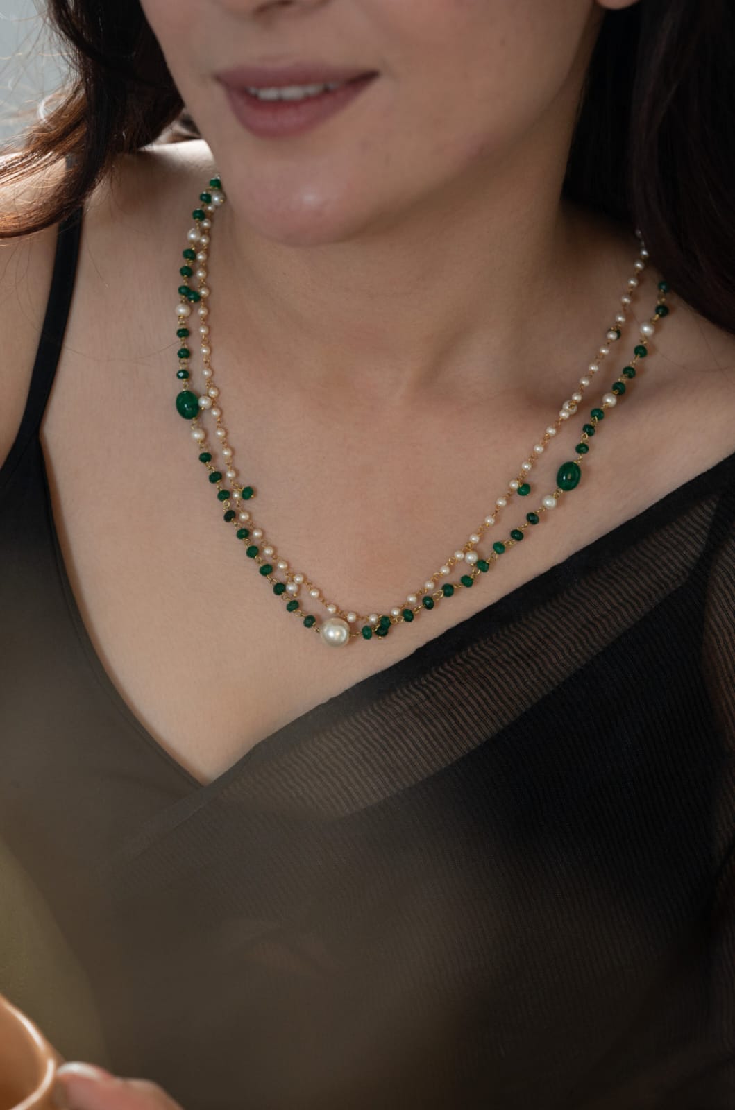 Long Pearl necklace - Image 2