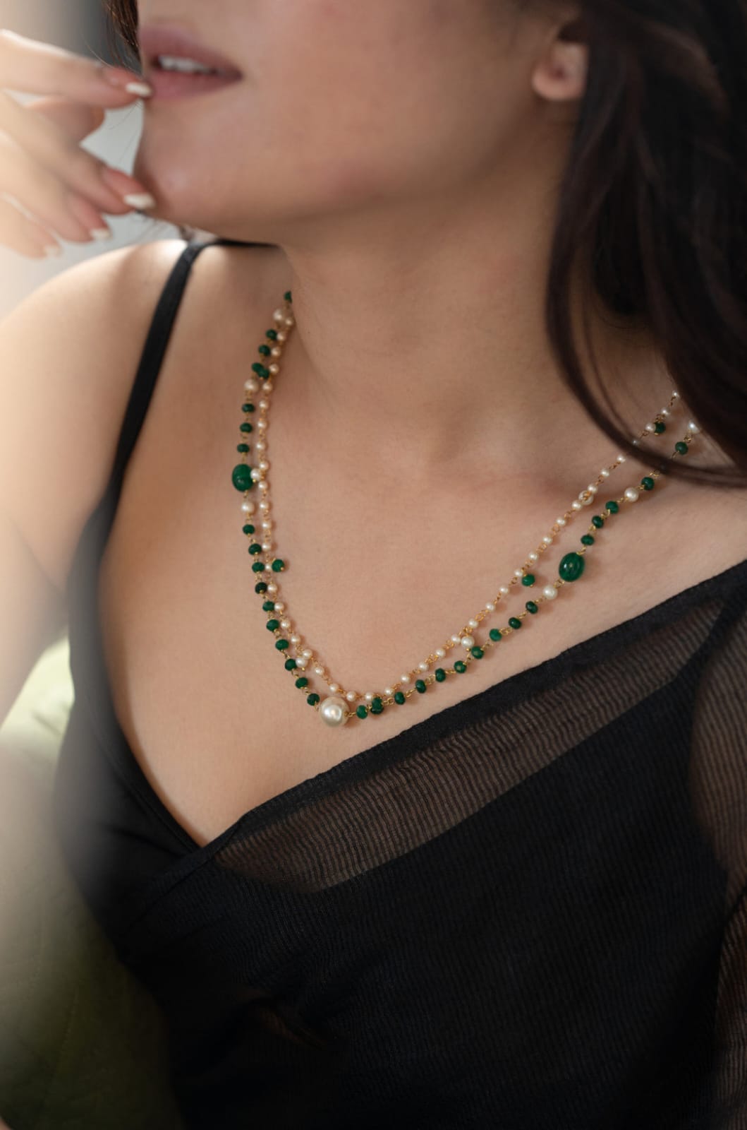 Long Pearl necklace - Image 3