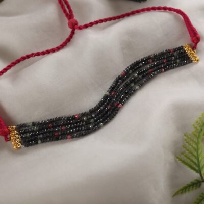 Gray Onyx Beads Choker