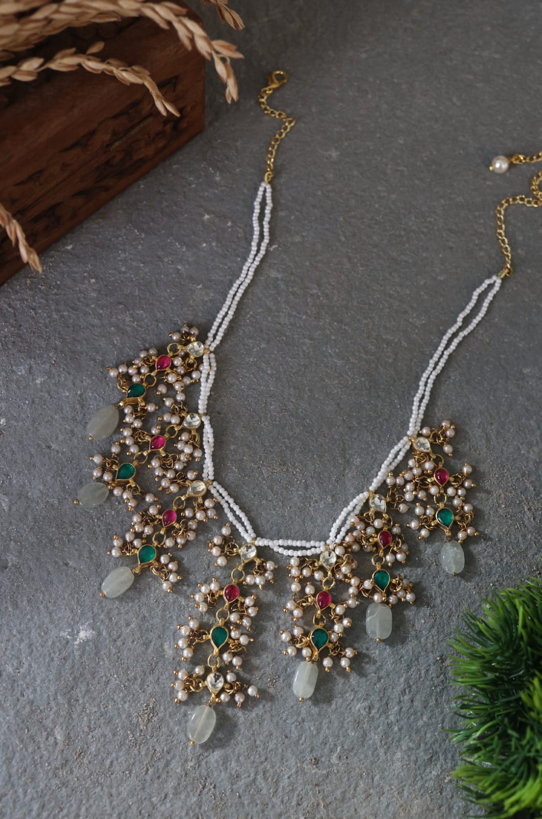 Multicolored Kundan Necklace