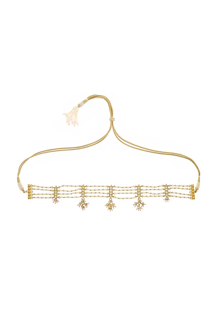 Women Gold Flexi Alloy Necklace - Image 4