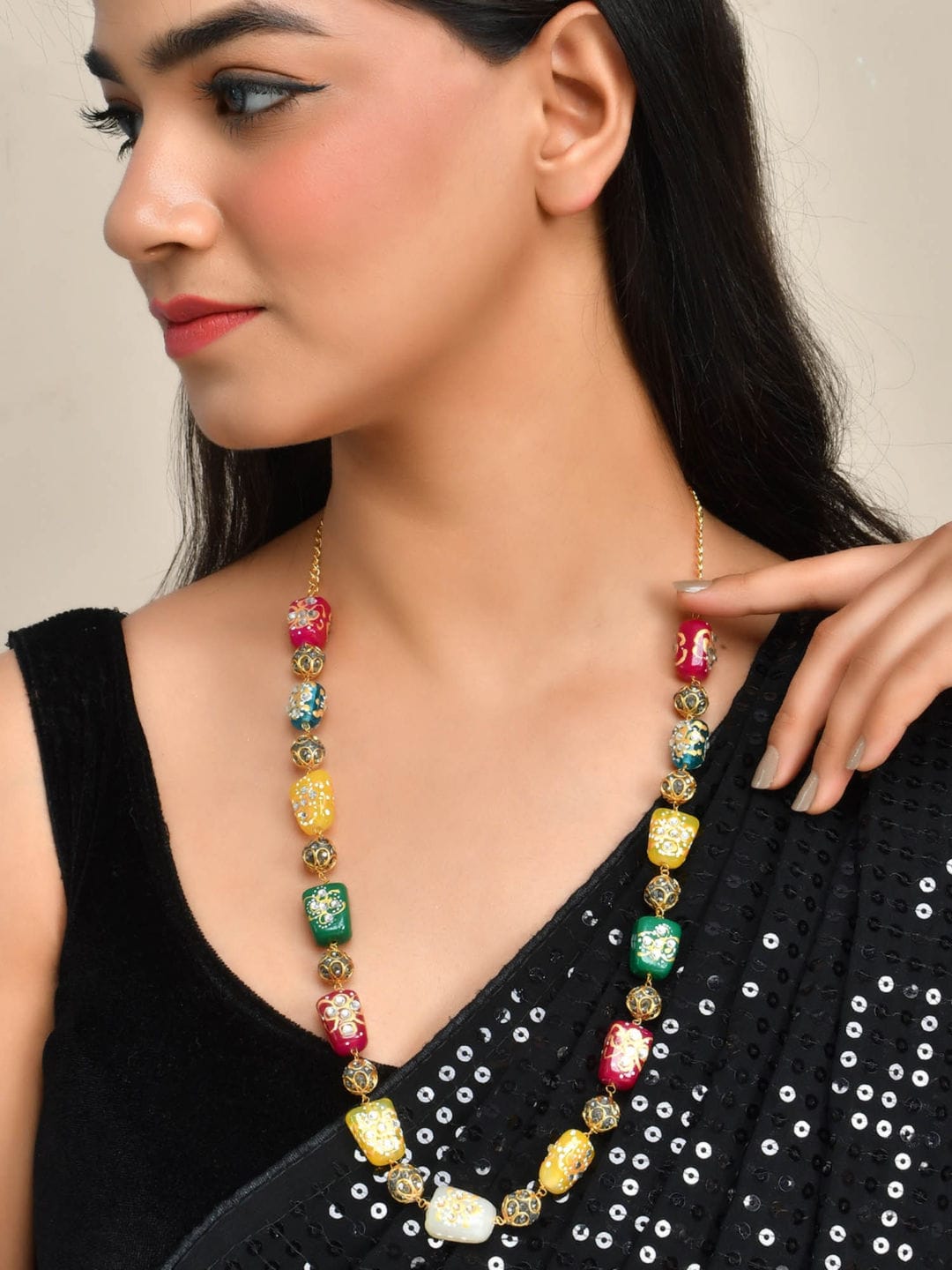 Multi Beads Necklace - Image 2