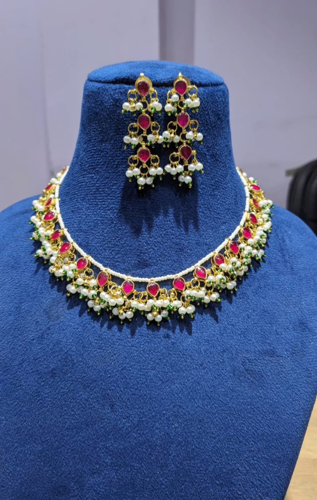 Red Kundan Necklace