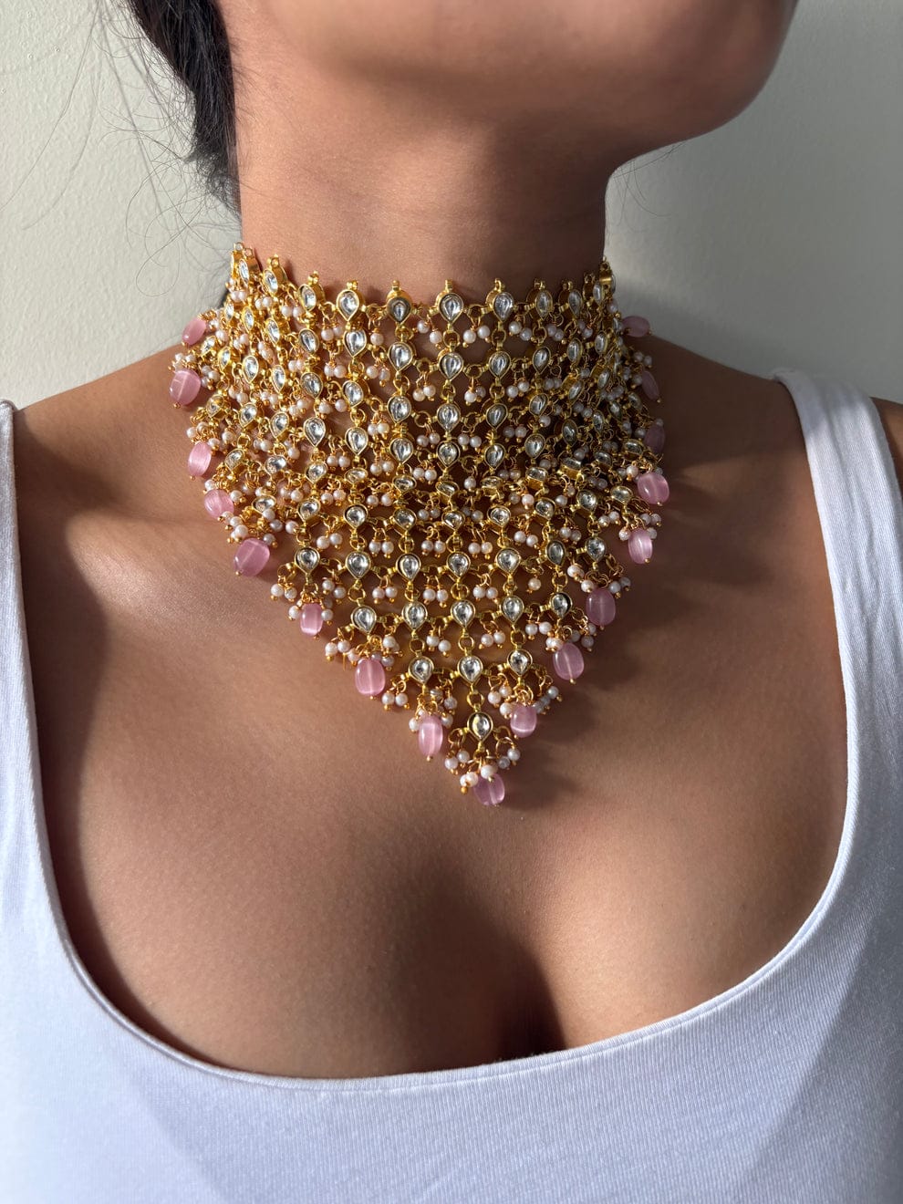 Gold Plated Kundan Raani Haar