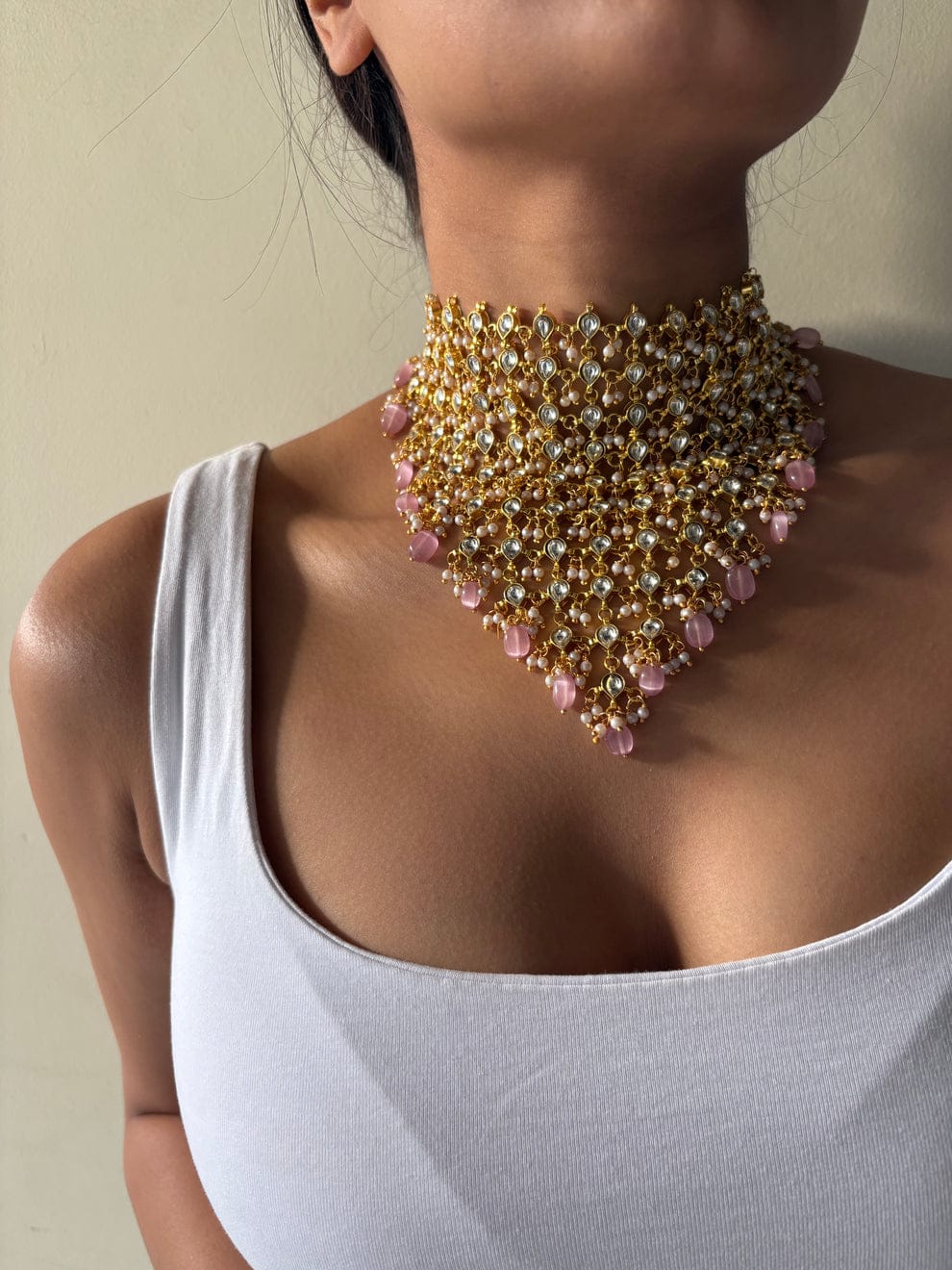 Gold Plated Kundan Raani Haar - Image 3