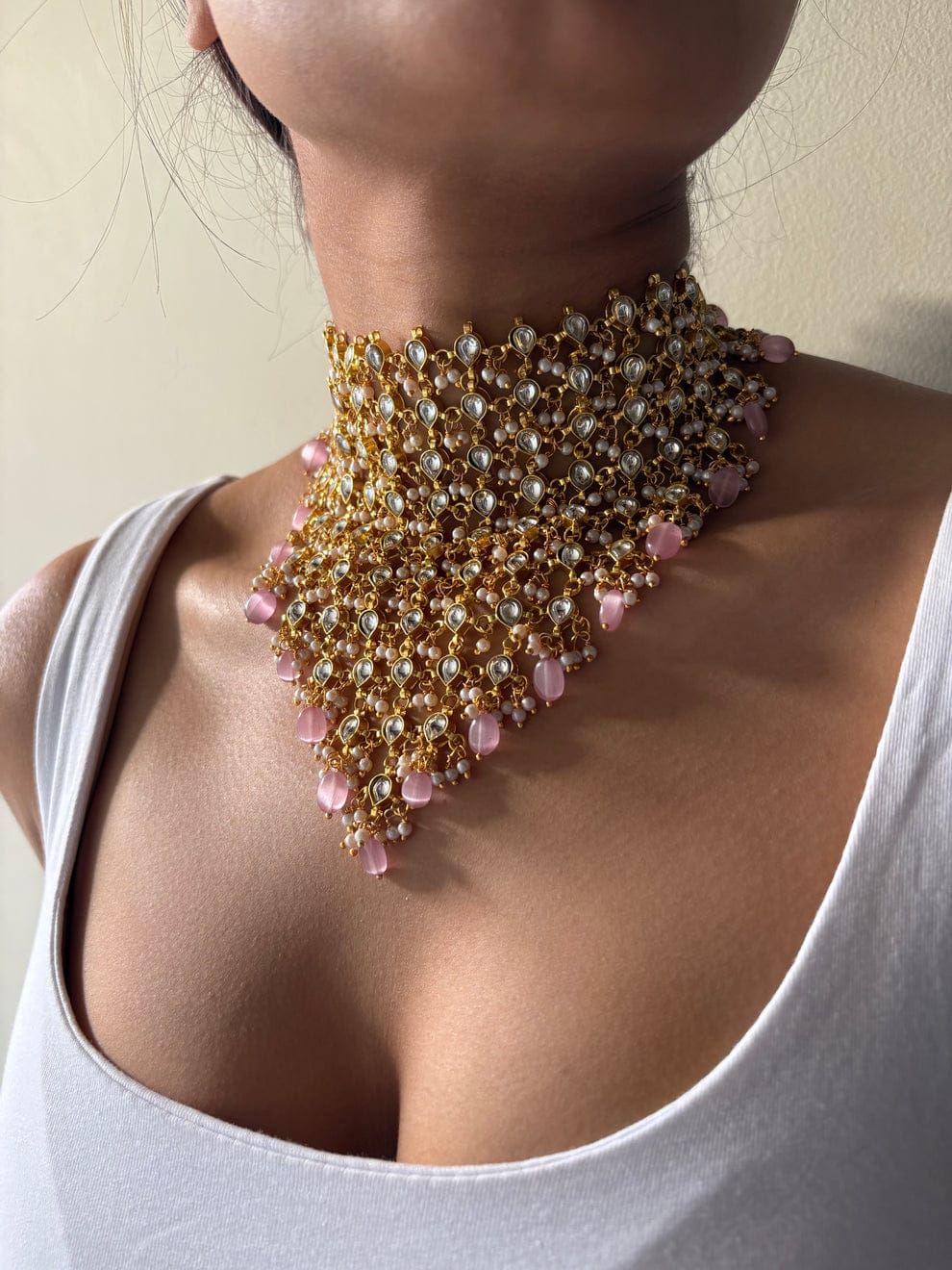 Gold Plated Kundan Raani Haar - Image 4