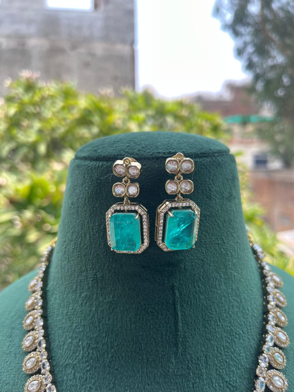 Sabyasachi Inspired Victorian Polki Necklace - Image 2