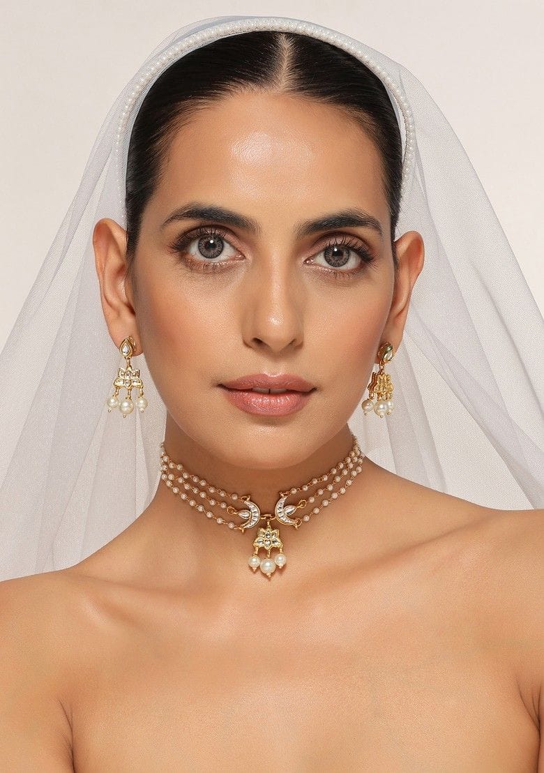 Gold Kundan Choker Set - Image 2