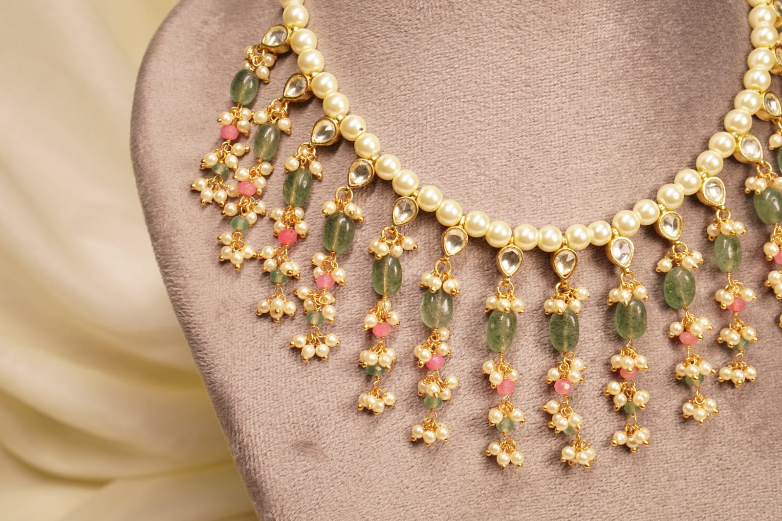 Green Handmade Necklace - Image 2