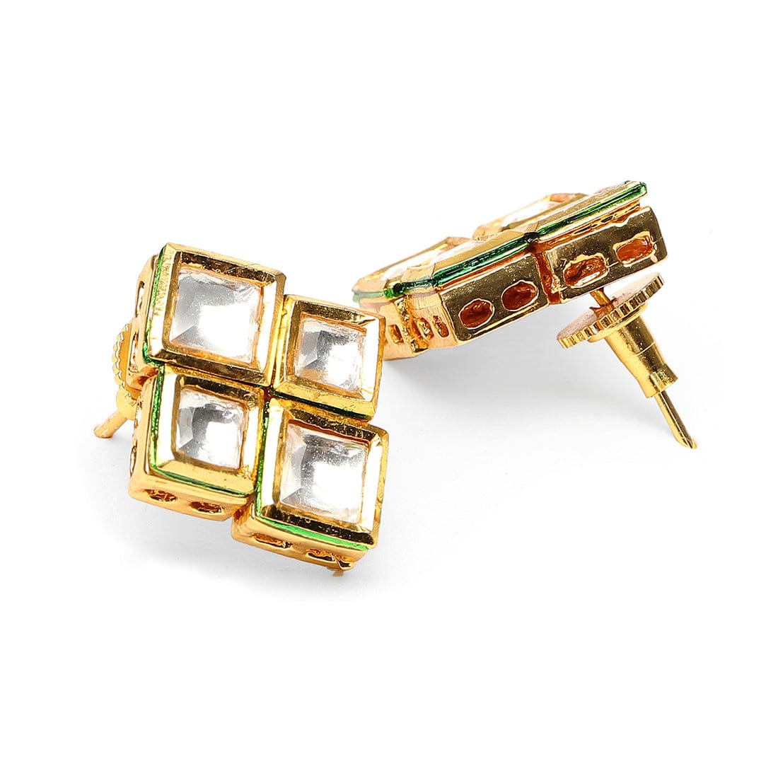Women Kundan in Pearl String with Matching Studs - Image 6