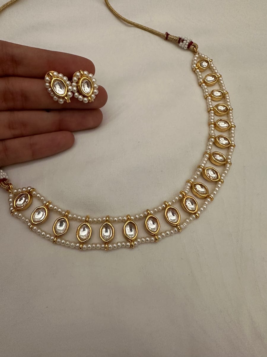 Gold Plated Kundan Necklace