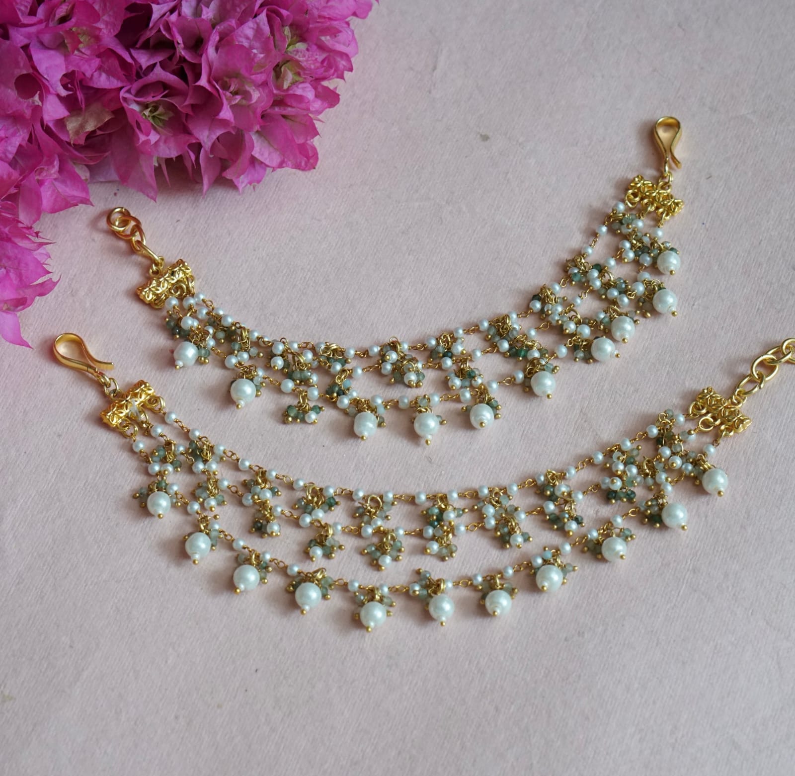 Gold Finish Ear Chain