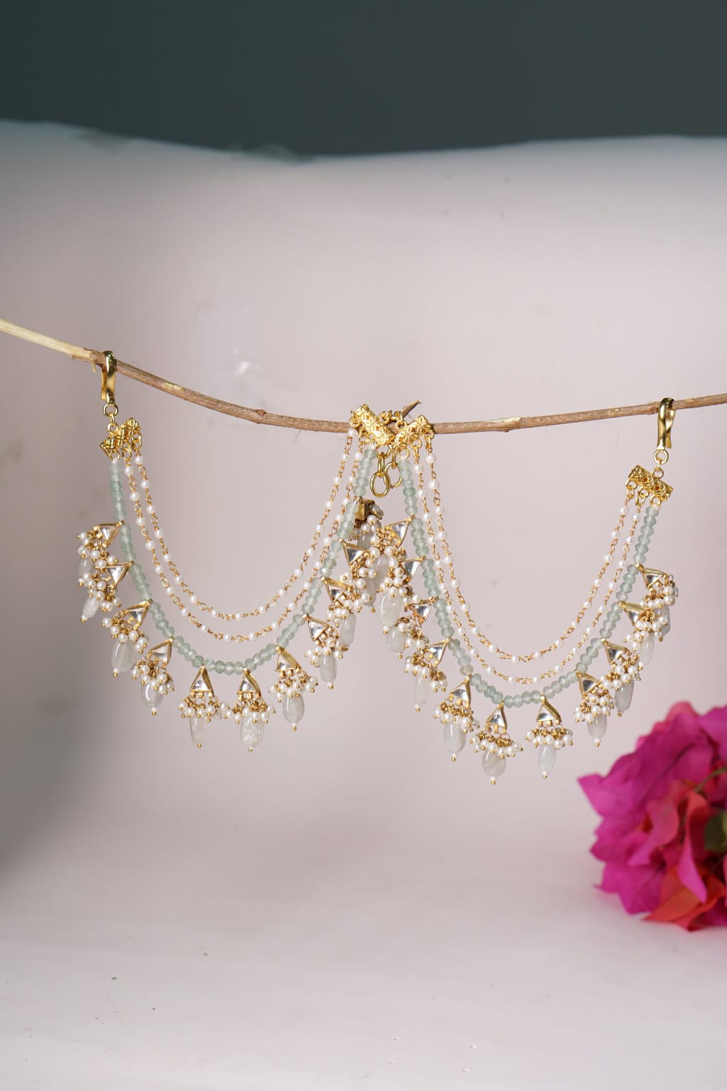 Gold Finish Ear Chain - Image 5