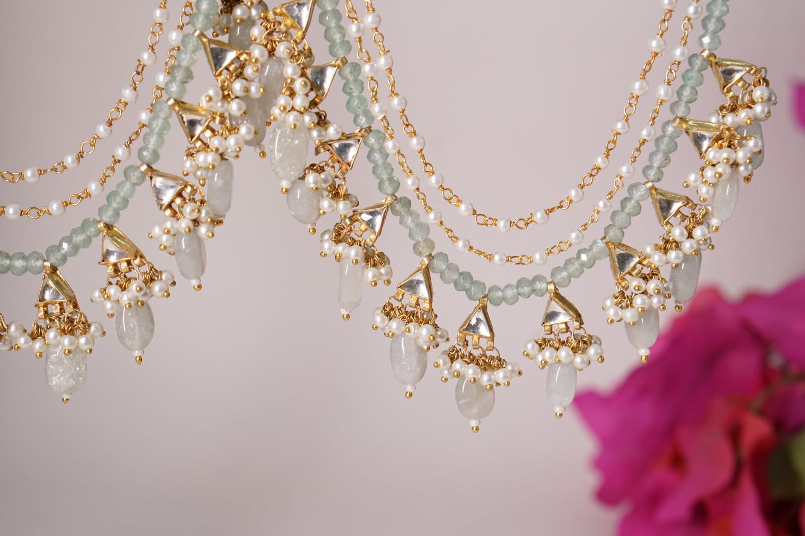 Gold Finish Ear Chain - Image 3