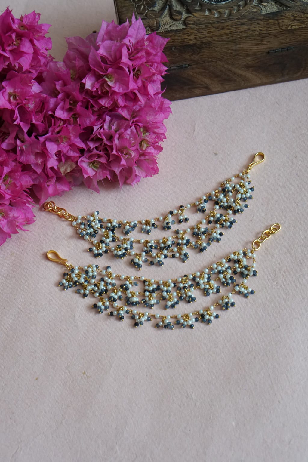 Gold Finish Ear Chain