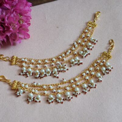 Gold Finish Ear Chain