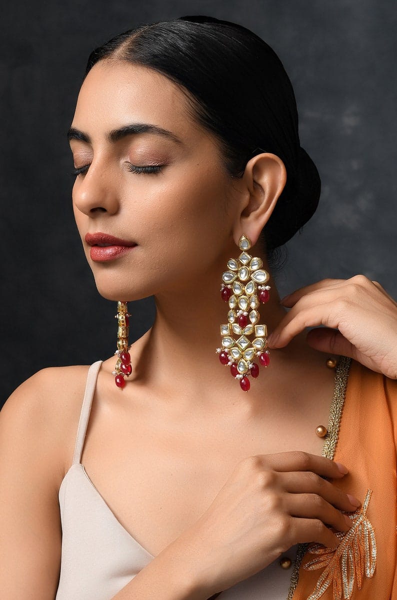 Red Ear Rings - Image 4