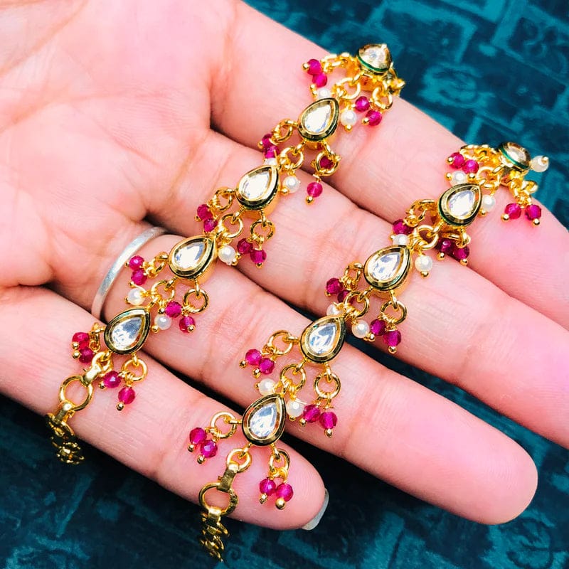Beautiful Royal Kundan Kanoti Ear For Women - Image 2