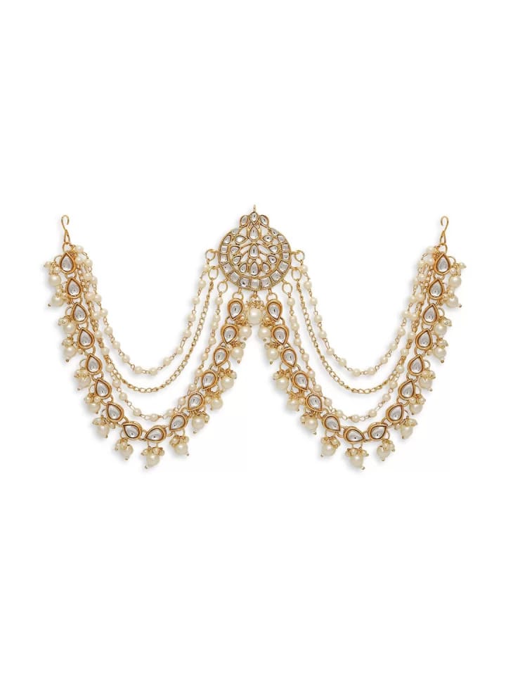 Gold Tone Ethnic Sheeshphool - Image 5