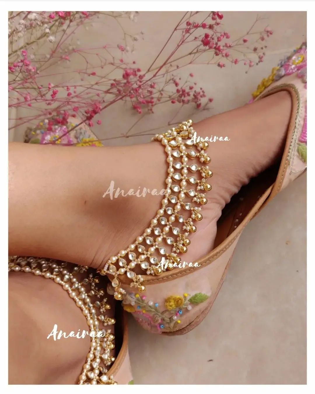 Kundan Anklets