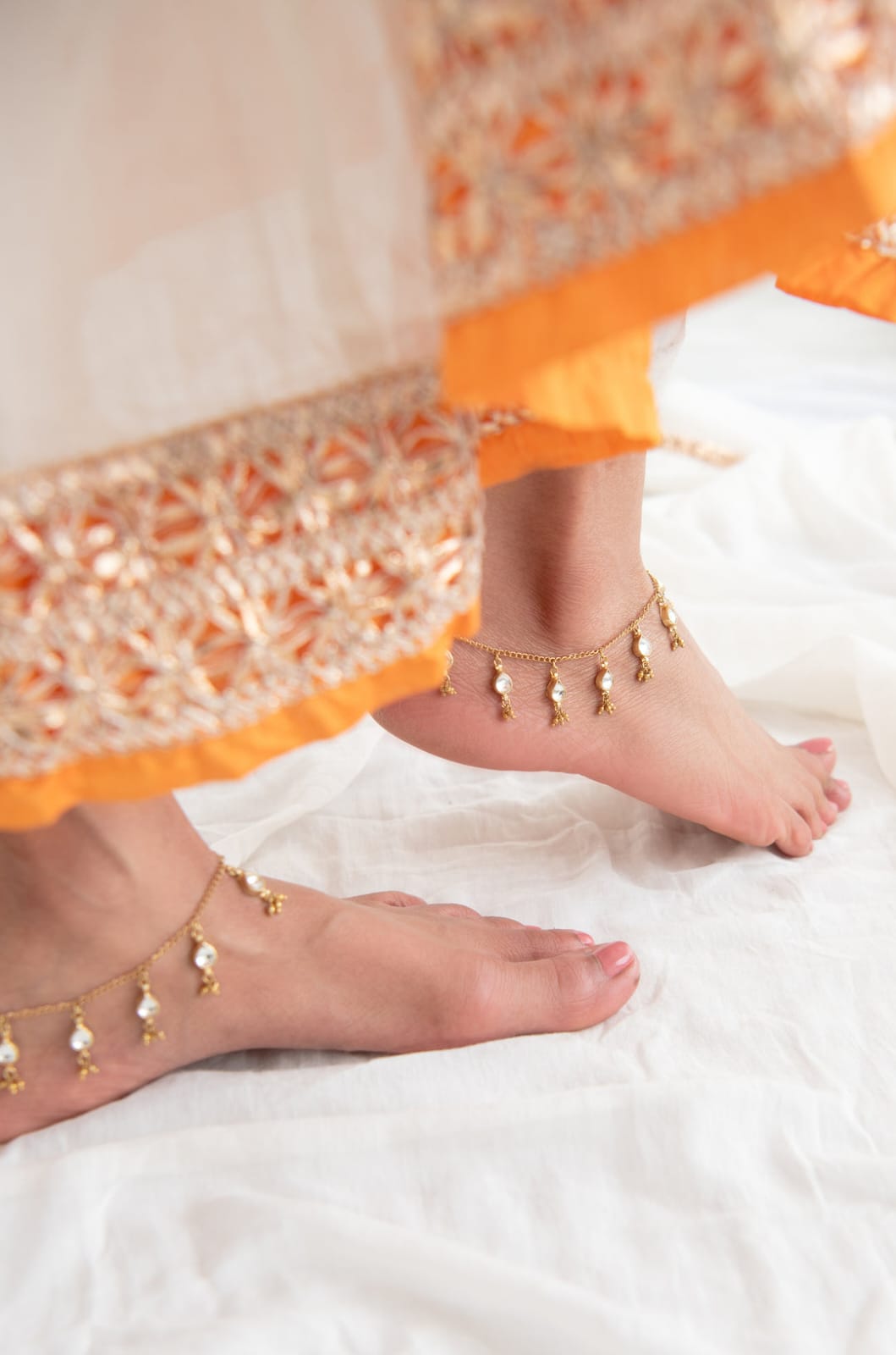 Paachi kundan Anklets - Image 2