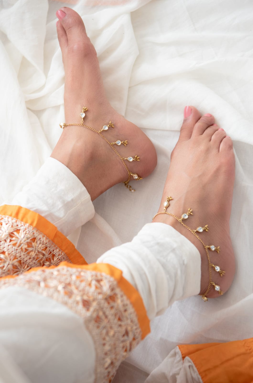 Paachi kundan Anklets - Image 5